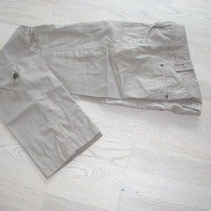 Tan Cotton Cargo Pants